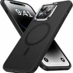 IPHONE 13 PRO MAX GREEN ON MagSafe SILICON TPU CASE /CAMERA PROTECTION BLACK