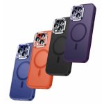 IPHONE 14 PRO GREEN ON MagSafe SILICON TPU CASE /CAMERA PROTECTION PINK