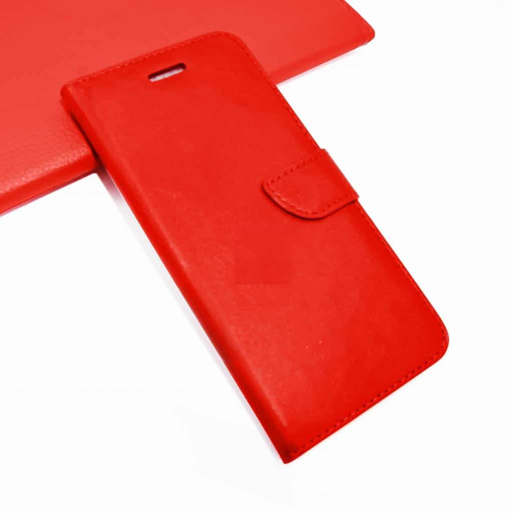 8719122715434.jpg SAMSUNG A22 5G STYLISH BOOK CASE RED - Image 1