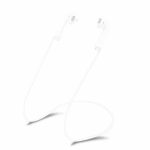 BLUETOOTH EARPHONE ANTI-LOST SILICON STRAP WHITE