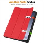 SAMSUNG TAB A9+ X210 X216 11 LUXURY FOLDING HOLDER CASE RED - Image 5