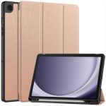 SAMSUNG TAB A9+ X210 X216 11 LUXURY FOLDING HOLDER CASE ROSE GOLD