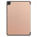 SAMSUNG TAB A9+ X210 X216 11 LUXURY FOLDING HOLDER CASE ROSE GOLD - Image 3