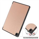 SAMSUNG TAB A9+ X210 X216 11 LUXURY FOLDING HOLDER CASE ROSE GOLD - Image 7