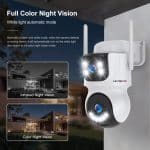 LS VISION AOV LS-CS100-4G-EU 2K 4G Two-lens PTZ Solar Outdoor Camera WHITE 202506152060 - Image 3