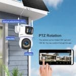LS VISION AOV LS-CS100-4G-EU 2K 4G Two-lens PTZ Solar Outdoor Camera WHITE 202506152060 - Image 4