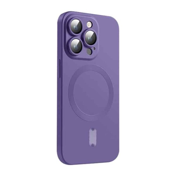 ENKAY IPHONE 16 PRO MAGSAFE MATTE TPU CASE WITH CAMERA LENS PROTECTION PURPLE