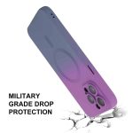 ENKAY IPHONE 16 PRO MAGSAFE RAINBOW SILICON CASE WITH CAMERA PROTECTION PINK BLUE - Image 4