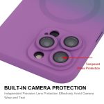 ENKAY IPHONE 16 PRO MAGSAFE RAINBOW SILICON CASE WITH CAMERA PROTECTION PURPLE BLUE - Image 5