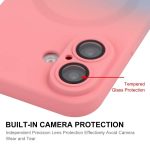 ENKAY IPHONE 16 MAGSAFE RAINBOW SILICON CASE WITH CAMERA PROTECTION GREEN BLUE - Image 5