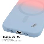 ENKAY IPHONE 16 MAGSAFE RAINBOW SILICON CASE WITH CAMERA PROTECTION GREEN BLUE - Image 6