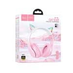 HOCO BLUETOOTH HEADPHONES W42 CAT EARS CHERRY BLOSSOM