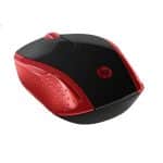 HP 200 WIRELESS MOUSE  BLACK / RED - Image 2