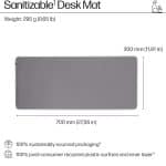 HP MOUSEPAD 200 SANITIZABLE DESK MAT 70 X 30 X 0.2CM - Image 4