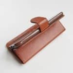 SAMSUNG S25 ULTRA LAVANN PROTECTION LEATHER CASE BROWN - Image 3