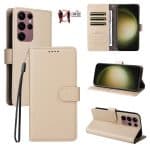 SAMSUNG S23 ULTRA LUXURY BOOK CASE BEIGE