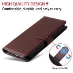 SAMSUNG S23 ULTRA LUXURY BOOK CASE BROWN - Image 3