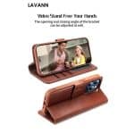 SAMSUNG S25 ULTRA LAVANN MAGNETIC 2 IN 1 PROTECTION LEATHER CASE BLACK - Image 3