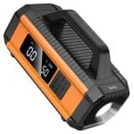 HOCO QS4 INTELLIGENT AIR PUMP WITH CAR EMERGENCY STARTER POWER BANK 10000mAh BLACK - Image 2