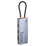 HOCO USB-C HUB  HB52 WOW 8-IN-1 USB-C HDTV / RJ45 / 2x USB 3.0 / USB-C / SD/TF CARD  ALUMINIUM BODY - Image 2