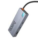 HOCO USB-C HUB  HB52 WOW 8-IN-1 USB-C HDTV / RJ45 / 2x USB 3.0 / USB-C / SD/TF CARD  ALUMINIUM BODY - Image 3