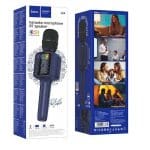 HOCO L24 SHINE KARAOKE MICROPHONE  BUILD IN SPEACKER  BLUE - Image 2