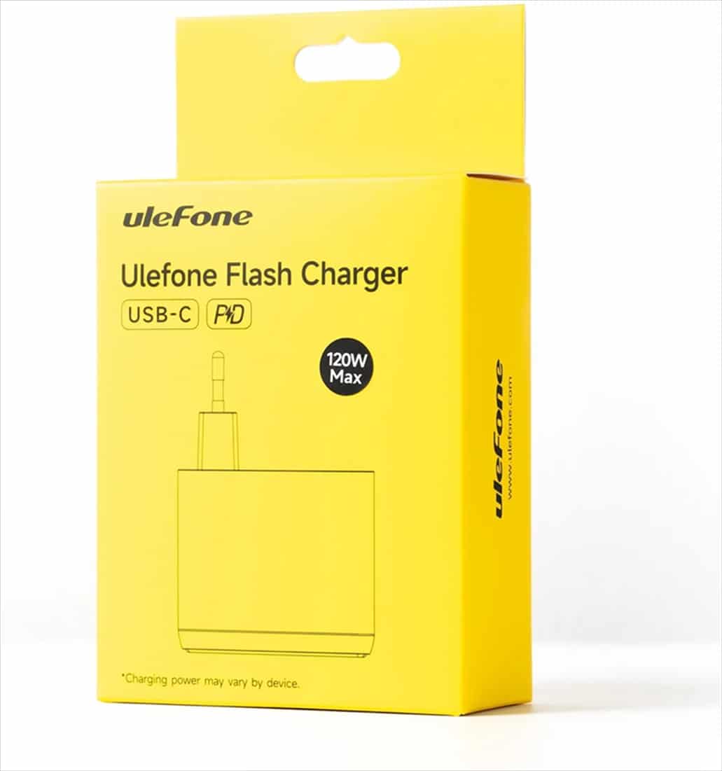 6975326660273.jpg ULEFONE 120W USB-C FAST CHARGER UAN11 3-PIN UK - Image 1