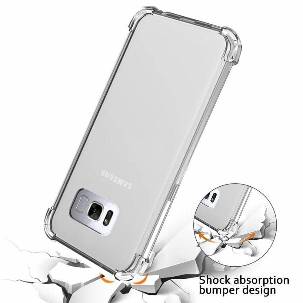 8719122458324.jpg SAMSUNG A17 GREEN ON ANTI SHOCK CLEAR CASE - Image 1