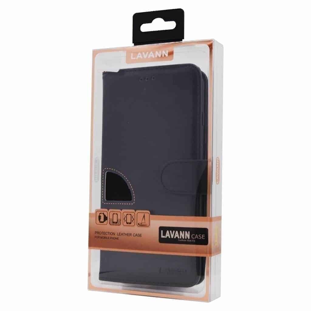 8719122657857.jpg IPHONE 14 PRO MAX LAVANN PROTECTION LEATHER CASE BLACK - Image 1