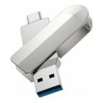 HOCO 64GB UD10 WISE USB + USB-C FLASH DRIVE - Image 2