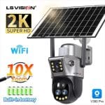 LS VISION V380 LS-CS3U-10X WIFI 2K Three-lens PTZ Solar Outdoor Camera  20250507001