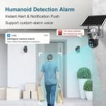 LS VISION V380 LS-CS3U-4G-10X 2K 4G Three-lens PTZ Solar Outdoor Camera BLACK 20250507001 - Image 3