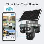LS VISION V380 LS-CS7 WIFI 2K Three-lens PTZ Solar Outdoor Camera  20250507001