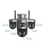 LS VISION V380 LS-CS7 WIFI 2K Three-lens PTZ Solar Outdoor Camera  20250507001 - Image 2