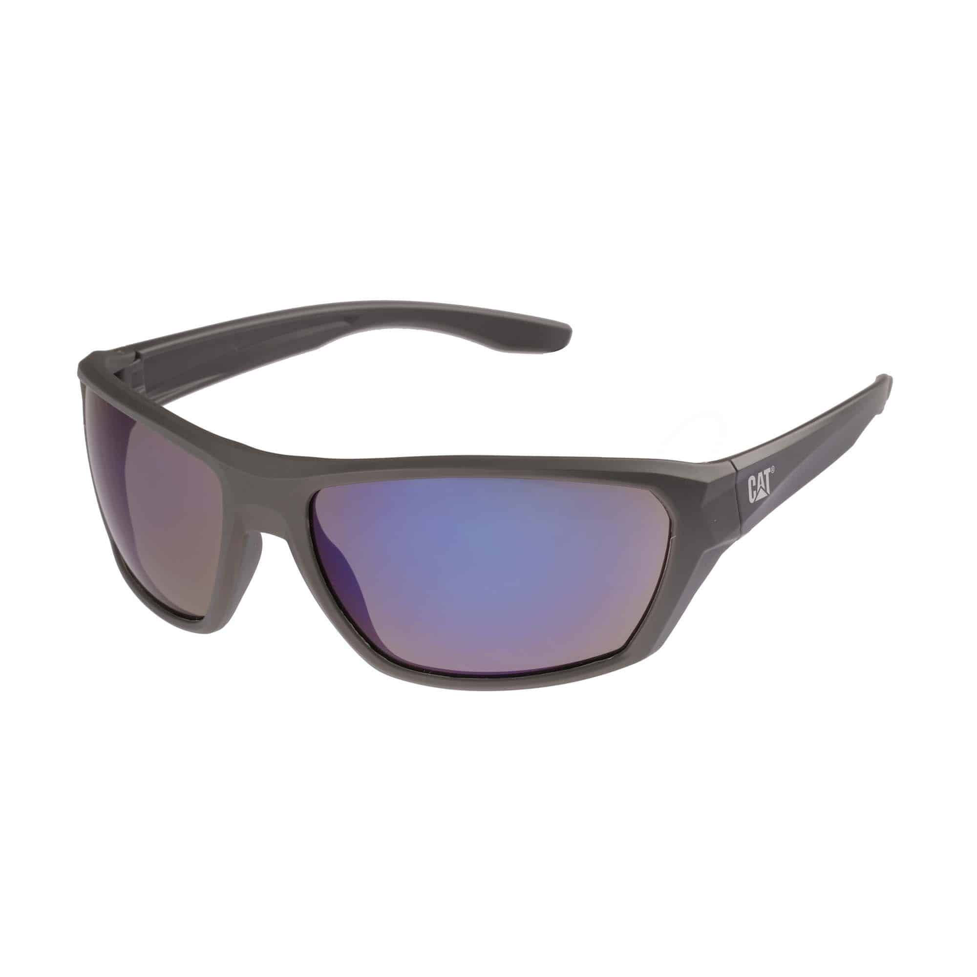 5055022714140.jpg CAT FORGE 108 Safety Sun Glasses BLUE MIRROR / GREY - Image 1