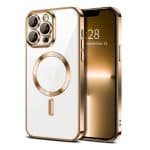 SAMSUNG A57 MAGSAFE SILICON CASE WITH CAMERA SHIELD GOLD