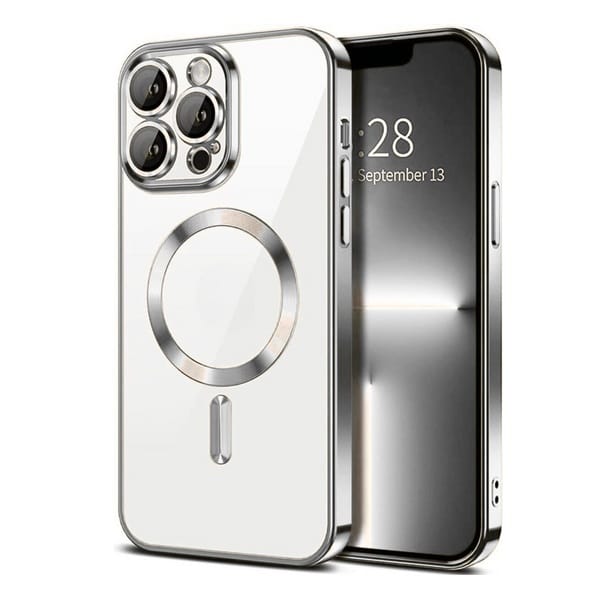 8719122490553.jpg SAMSUNG A57 MAGSAFE SILICON CASE WITH CAMERA SHIELD SILVER - Image 1