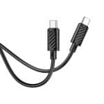 HOCO X88 GRATIFIED 60W TYPE-C TO TYPE-C 2M BLACK - Image 3
