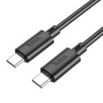 HOCO X120 60W BENEFICIO USB TYPE C TO C 1M BLACK - Image 2