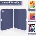 IPAD 10th 2022 / 11th 2025 A16 10.9 LUXURY SMART TABLET CASE WITH PEN SLOT BLUE - Image 3