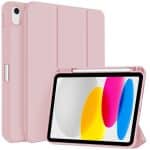 IPAD 10th 2022 / 11th 2025 A16 10.9 LUXURY SMART TABLET CASE WITH PEN SLOT PINK - Image 2