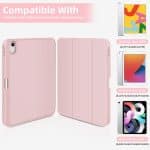 IPAD 10th 2022 / 11th 2025 A16 10.9 LUXURY SMART TABLET CASE WITH PEN SLOT PINK - Image 3