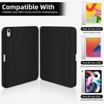IPAD 10th 2022 / 11th 2025 A16 10.9 LUXURY SMART TABLET CASE WITH PEN SLOT BLACK - Image 3