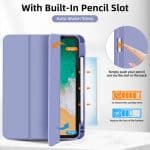 IPAD 10th 2022 / 11th 2025 A16 10.9 LUXURY SMART TABLET CASE WITH PEN SLOT LAVENDER