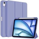 IPAD AIR 4 / 5 / 6 / 7 / 8 / AIR 11  10.9 LUXURY SMART TABLET CASE WITH PEN SLOT LAVENDER - Image 2