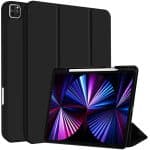 IPAD PRO 11 2020 / 2021 / 2022 LUX SMART TABLET CASE WITH PEN SLOT BLACK - Image 2