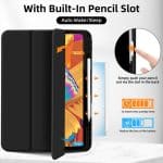 IPAD PRO 12.9 LUXURY SMART TABLET CASE WITH PEN SLOT BLACK