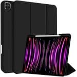 IPAD PRO 12.9 LUXURY SMART TABLET CASE WITH PEN SLOT BLACK - Image 2