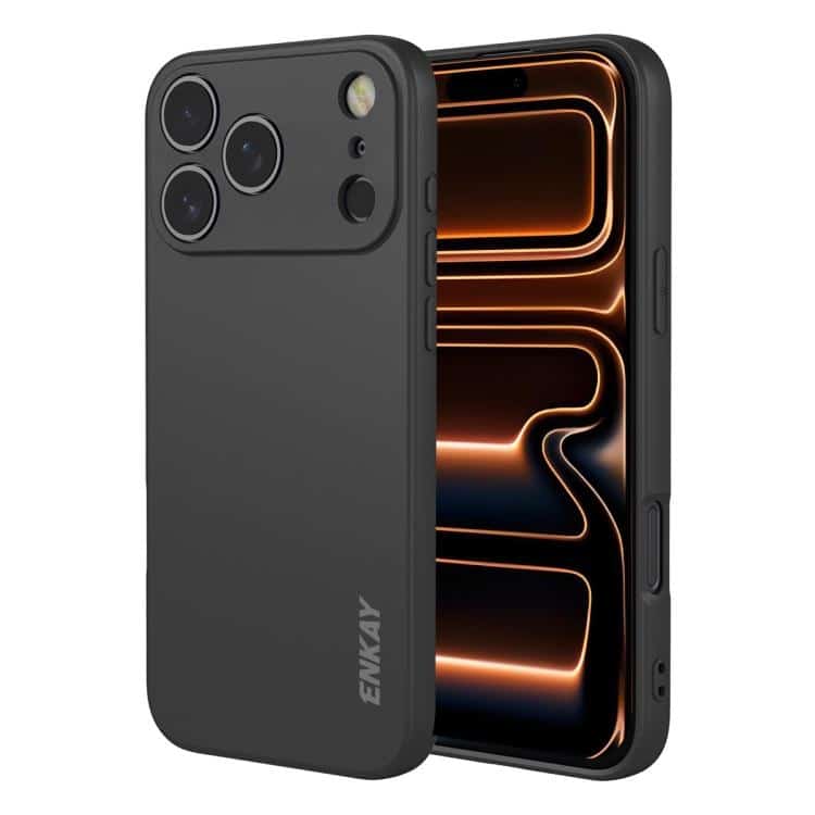 SYA003085601A.jpg ENKAY IPHONE 17 PRO MAX / 18 PRO MAX LIQUID SILICON TPU CASE BLACK - Image 1