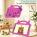 KIDS PROTECTIVE SHOCKPROOF CASE LENOVO TAB ONE  TB-305 8.7Inch ROSE PINK - Image 2